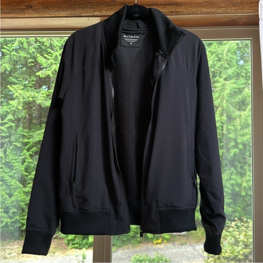 Athleta Brooklyn Bomber Jacket. Like new! Black. - Picture 2 of 5